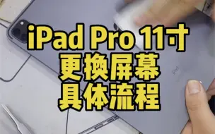 Download Video: iPad Pro 11寸 更换屏幕具体流程