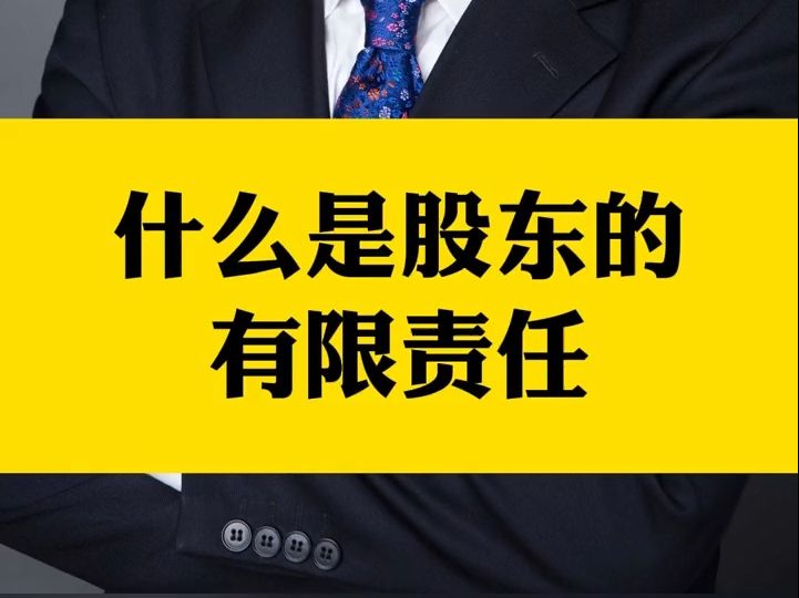 杨春宝@股东对公司的债务以认缴出资额为限承担有限责任哔哩哔哩bilibili