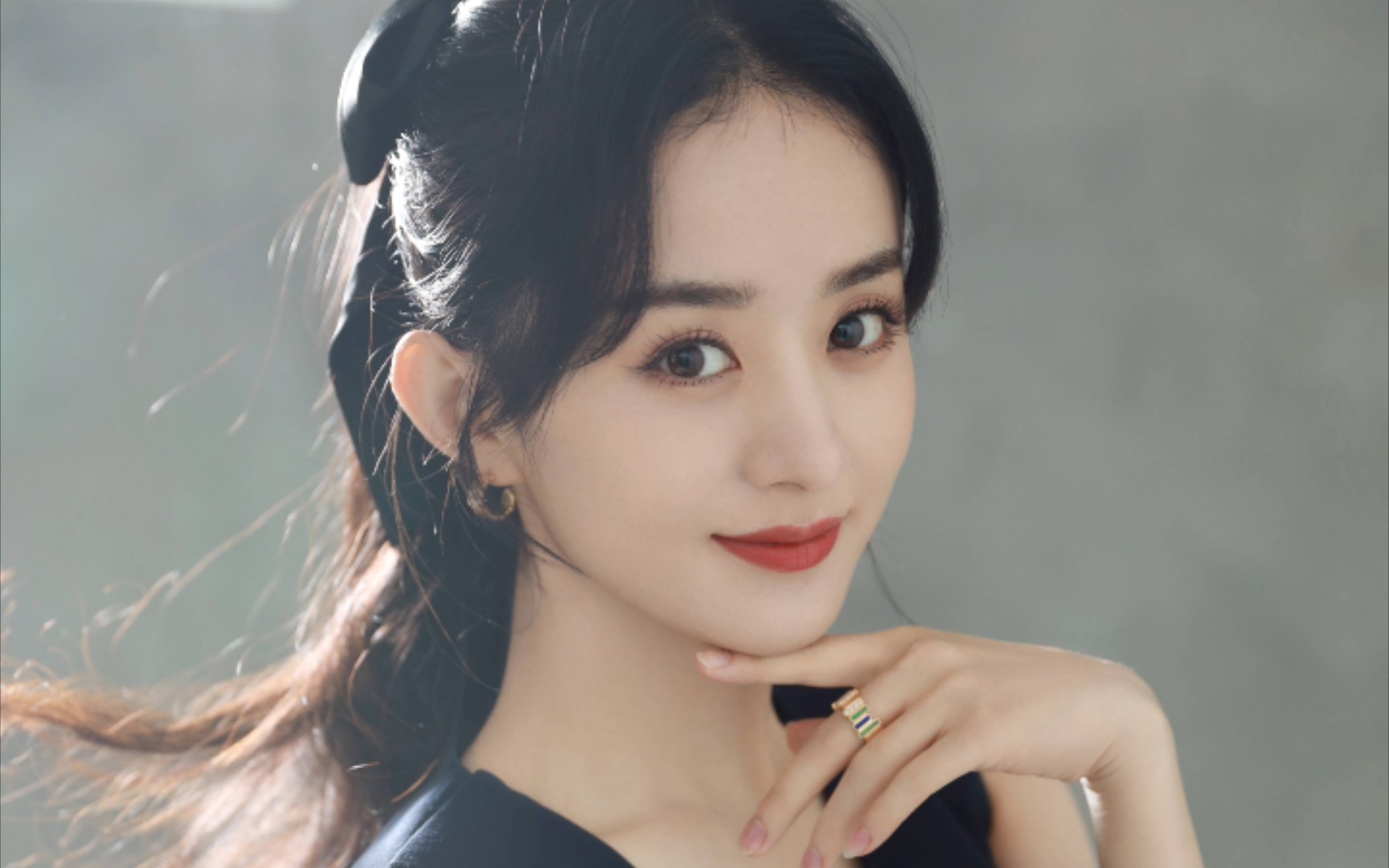 【赵丽颖】【高马尾】