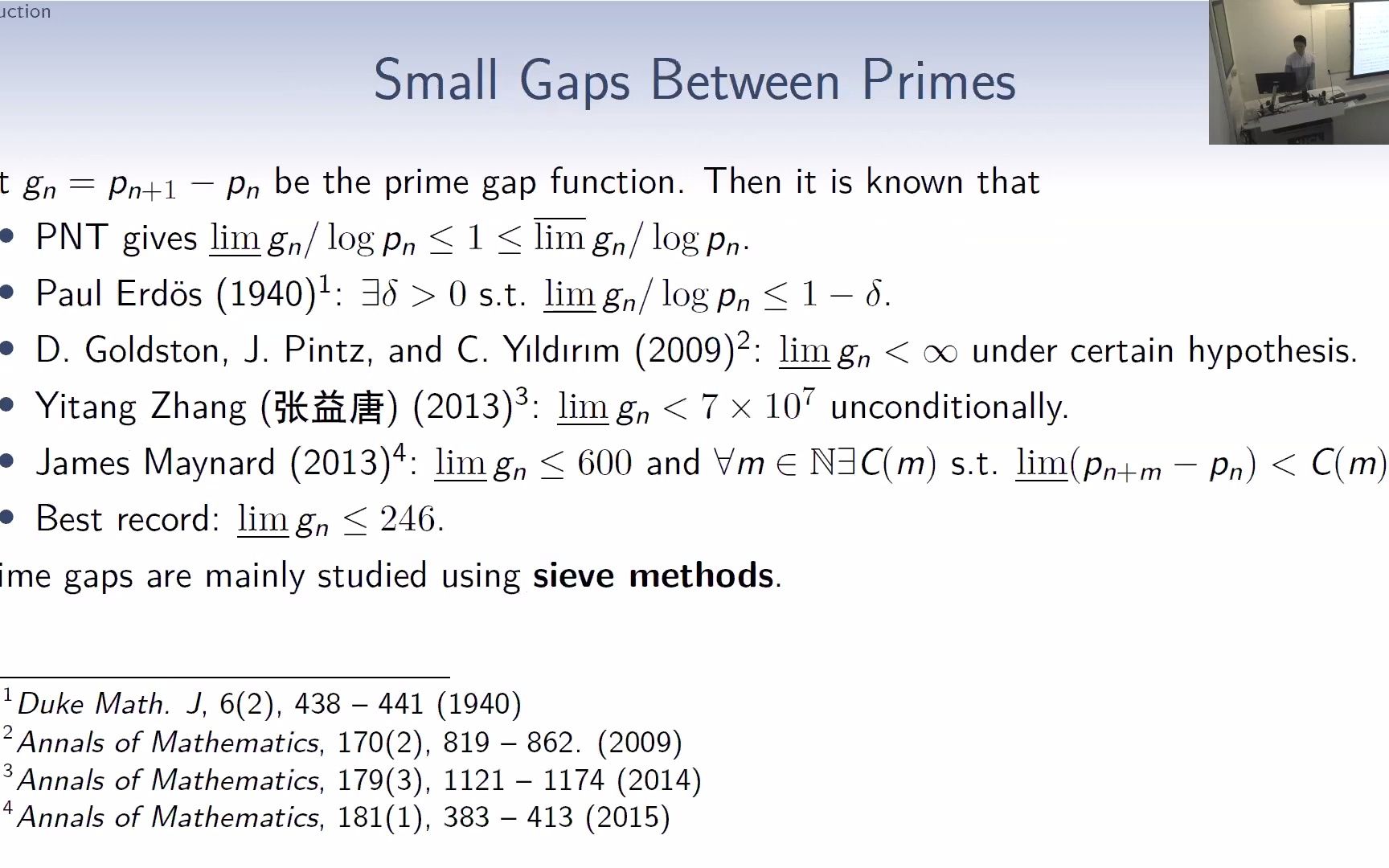 【学术报告】素数的有界间距哔哩哔哩bilibili