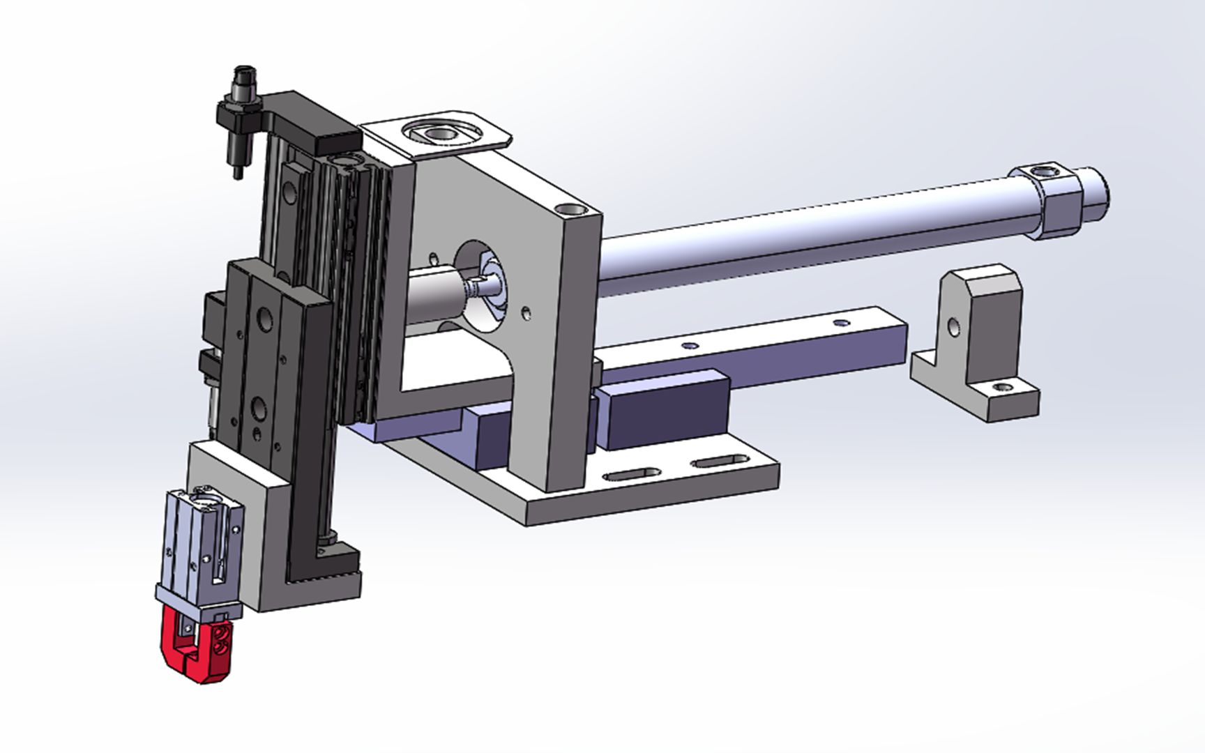 盘点非标十大常见机械手(一):气缸滑台二轴气动手指机械手_哔哩哔哩