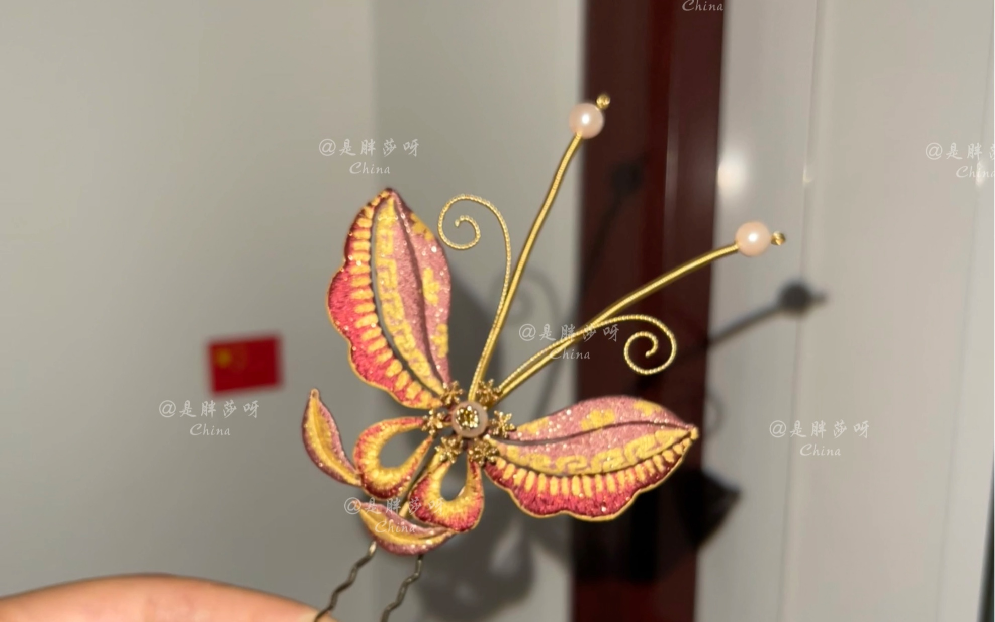 缠花～故宫小蝴蝶 发簪 可改色改主体