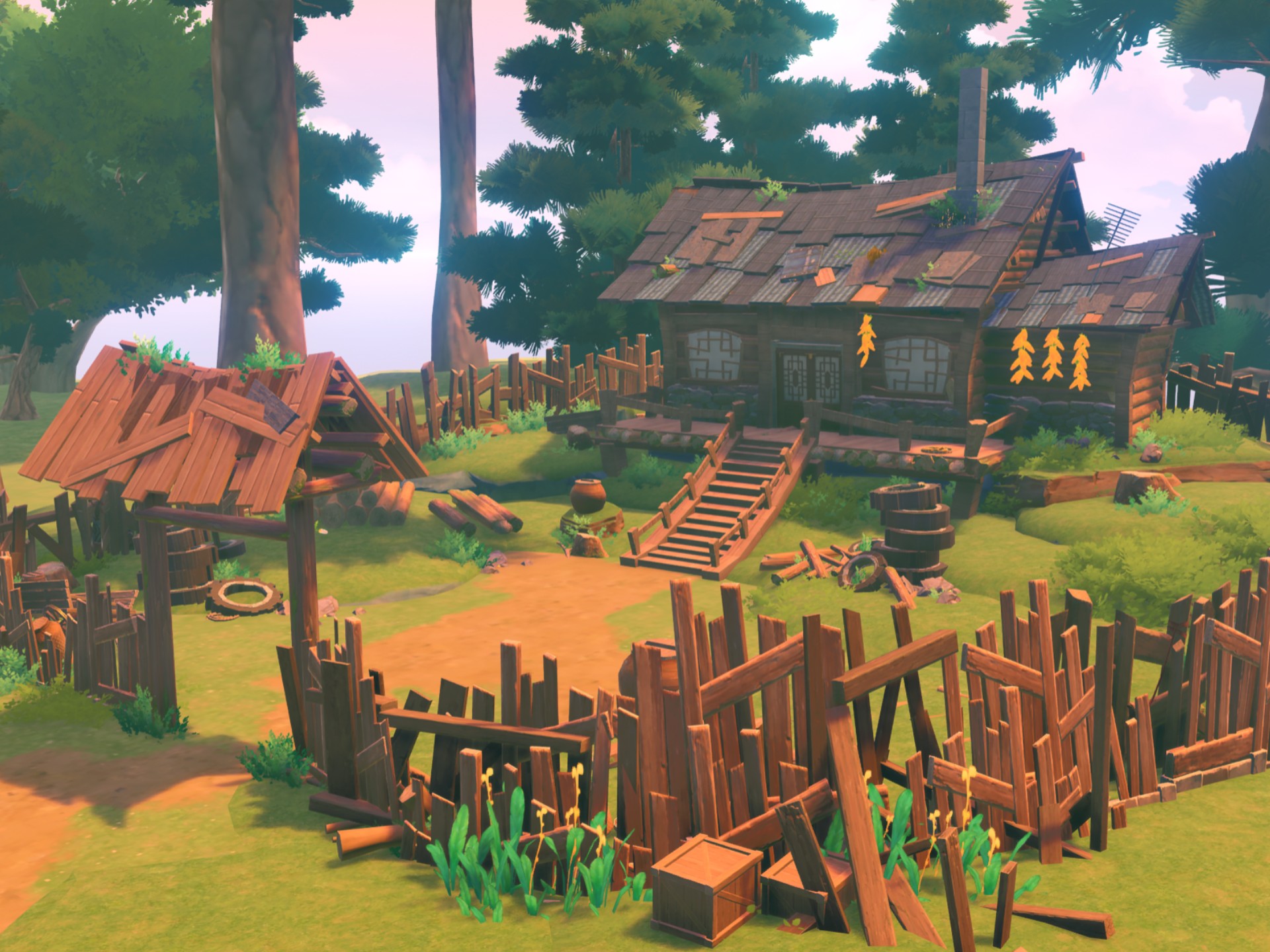 在原神千星奇域里还原光头强的小木屋