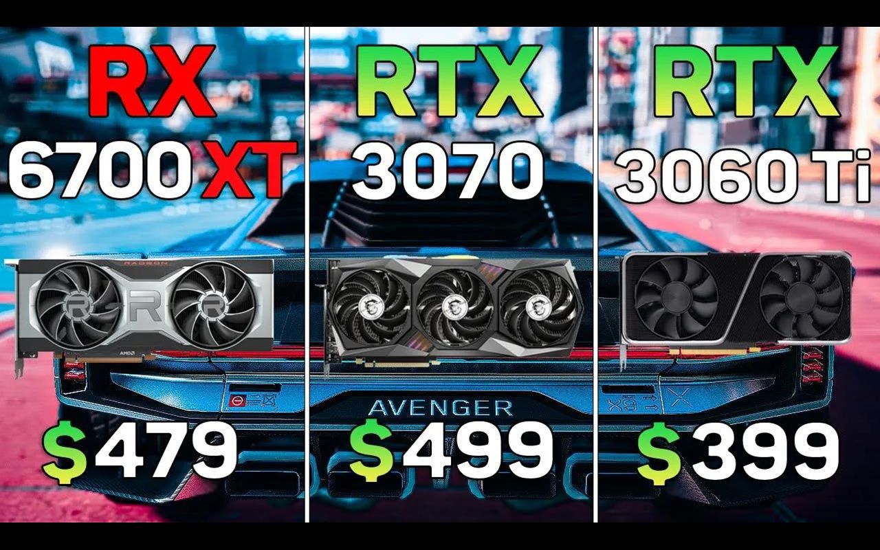 rx6700xtvsrtx3070vsrtx3060ti1080p和2k分辨率8款游戏对比测试cpu为