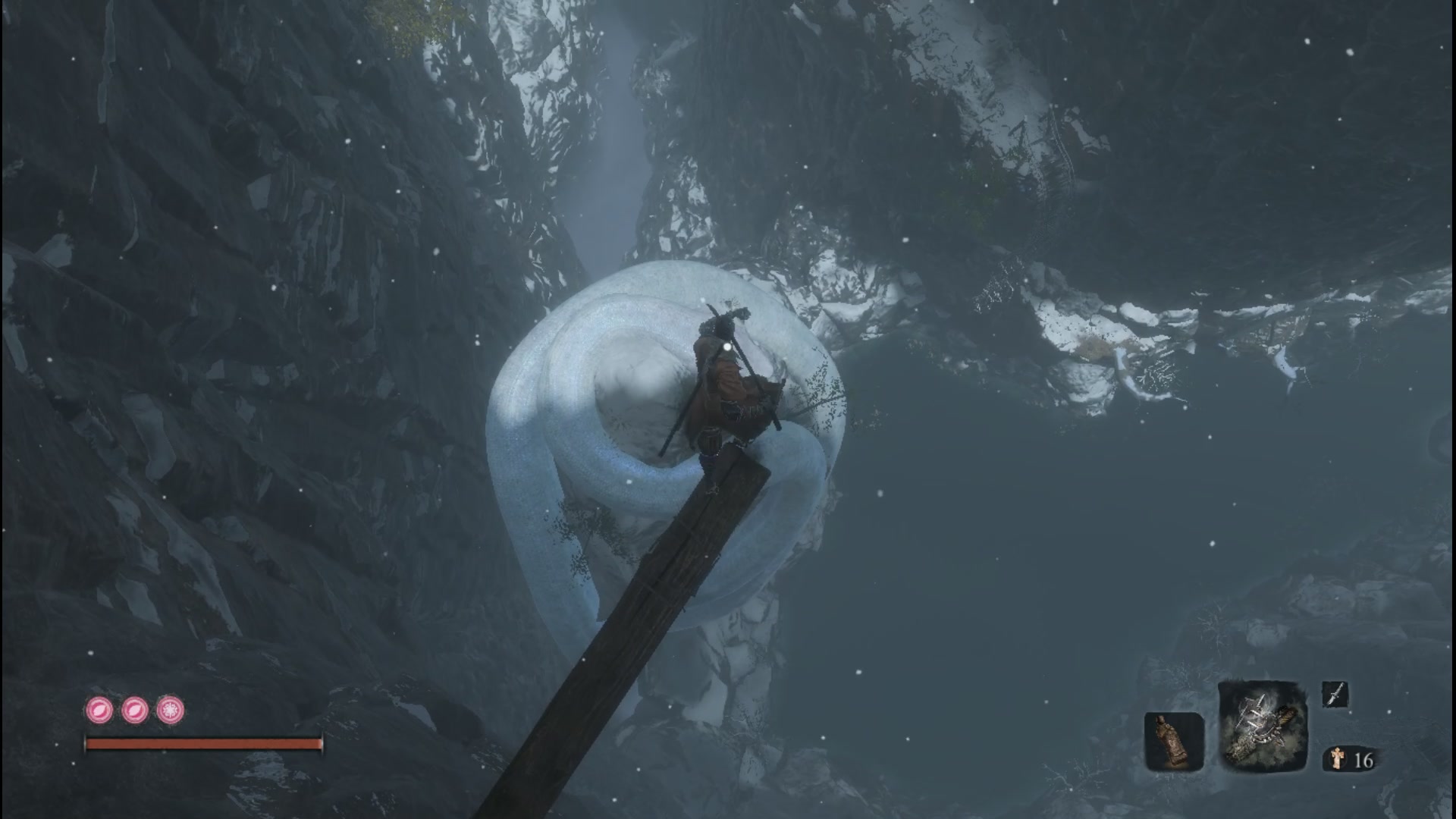 只狼终于杀了大白蛇