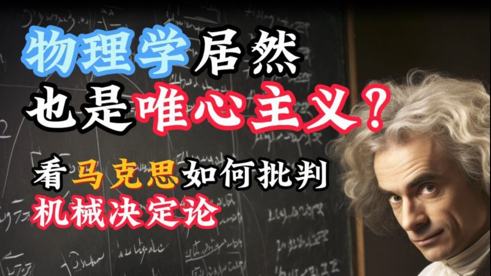 物理学居然是唯心主义?!别再傻傻的分唯物唯心了,都是机械决定论,这条视频,看马克思是如何批判机械唯物主义的?哔哩哔哩bilibili