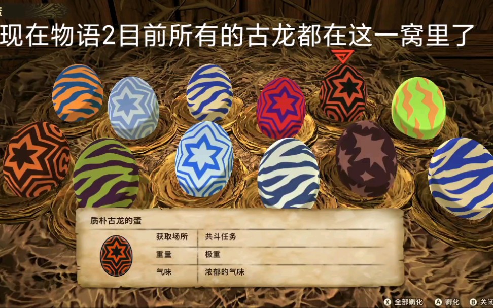 【怪物猎人物语2】全彩二名古龙蛋十二连开蛋