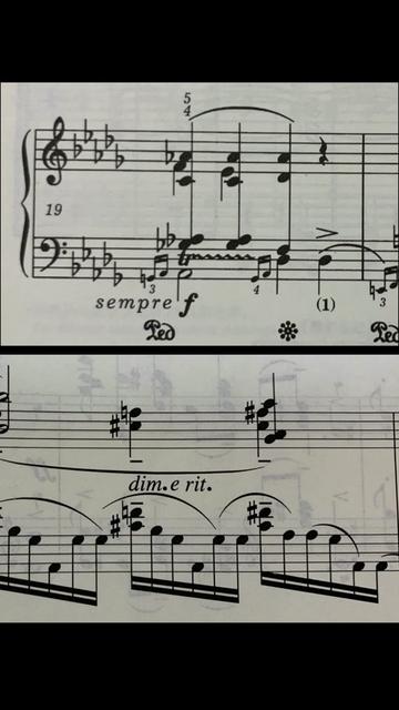 某些大跨度和弦要学会用一根手指弹两个音哦