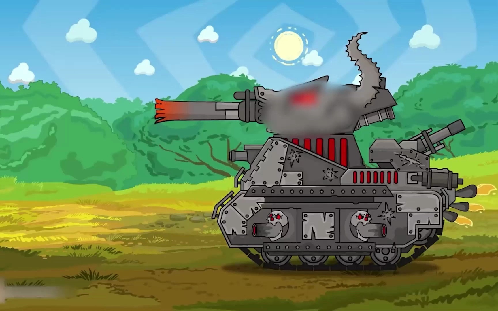 坦克世界:利维坦大战恶魔巨鼠坦克,吸收了他在死亡迷宫获得的力量