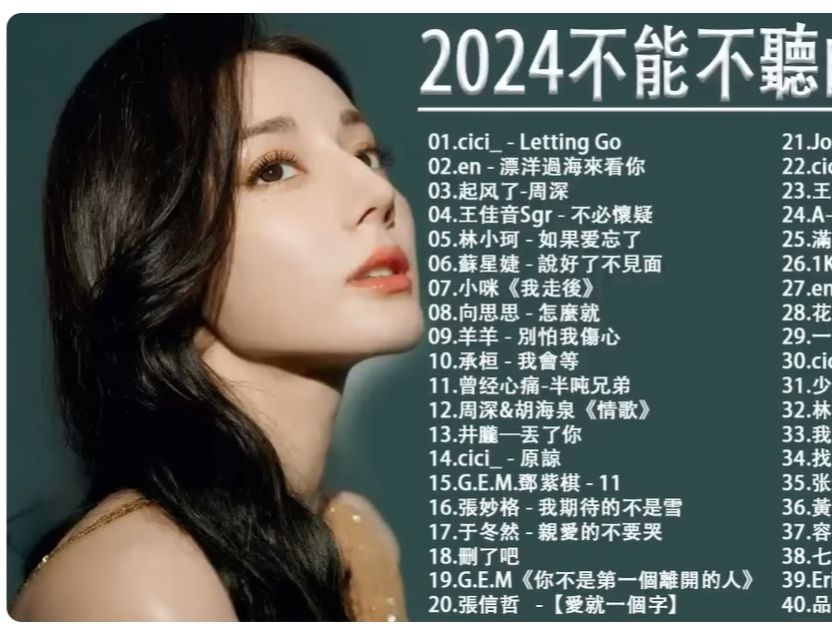 [图]2024年4月流行歌曲2024最新歌曲 好听的流行歌曲❤️华语流行串烧精选抒情歌曲❤️