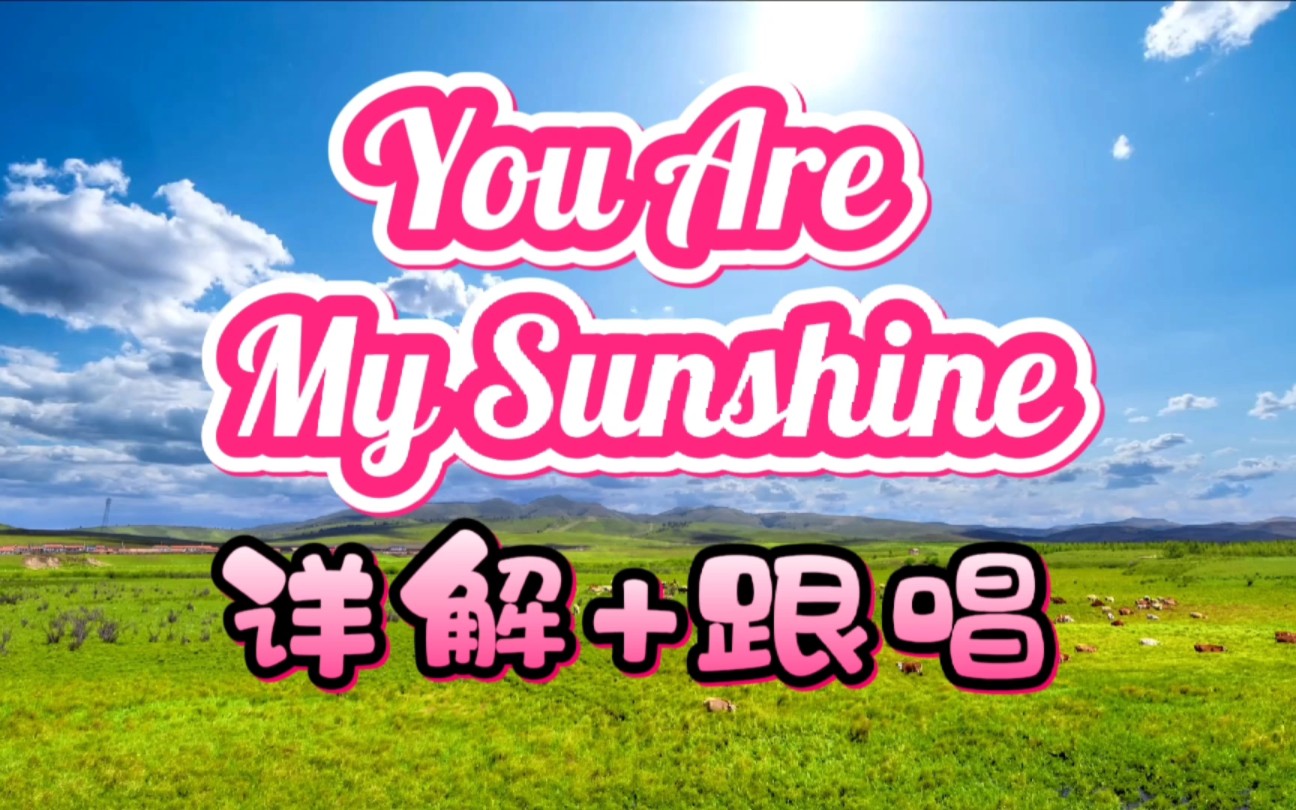 [图]You are my sunshine带唱