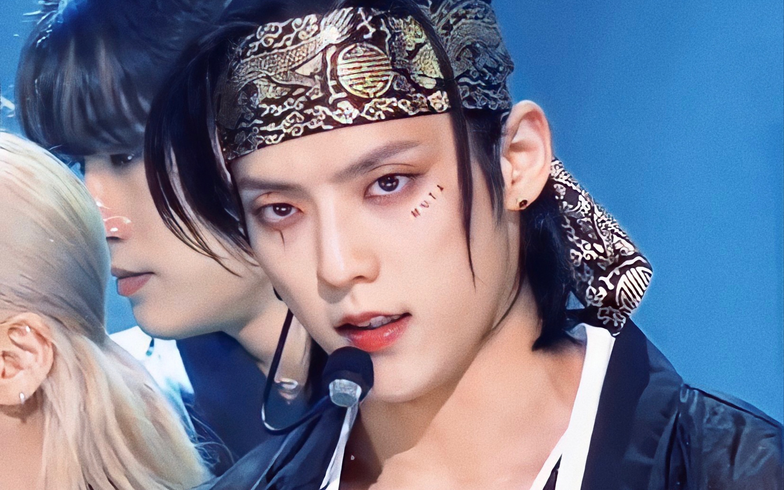 朝鲜男菩萨豎屏直拍 btob李旼赫《boom》220710 人气歌谣 打歌舞台 末