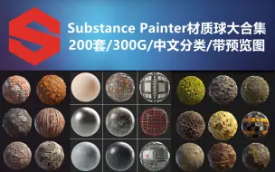 Télécharger la video: Substance Painter材质球大合集，200套/300G/中文分类/带预览图