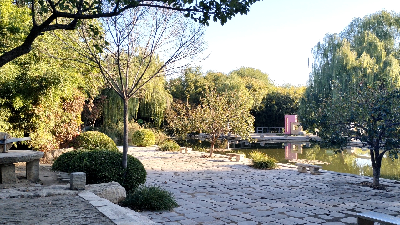 清晨,石家庄园博园的虫鸣鸟叫,好惬意