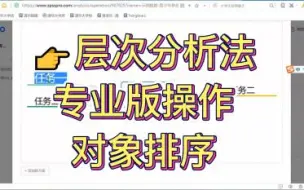 Download Video: 【指数体系构建】层次分析法(AHP)专业版详解：目标对象打分排序&方案选择_在线工具SPSSPRO