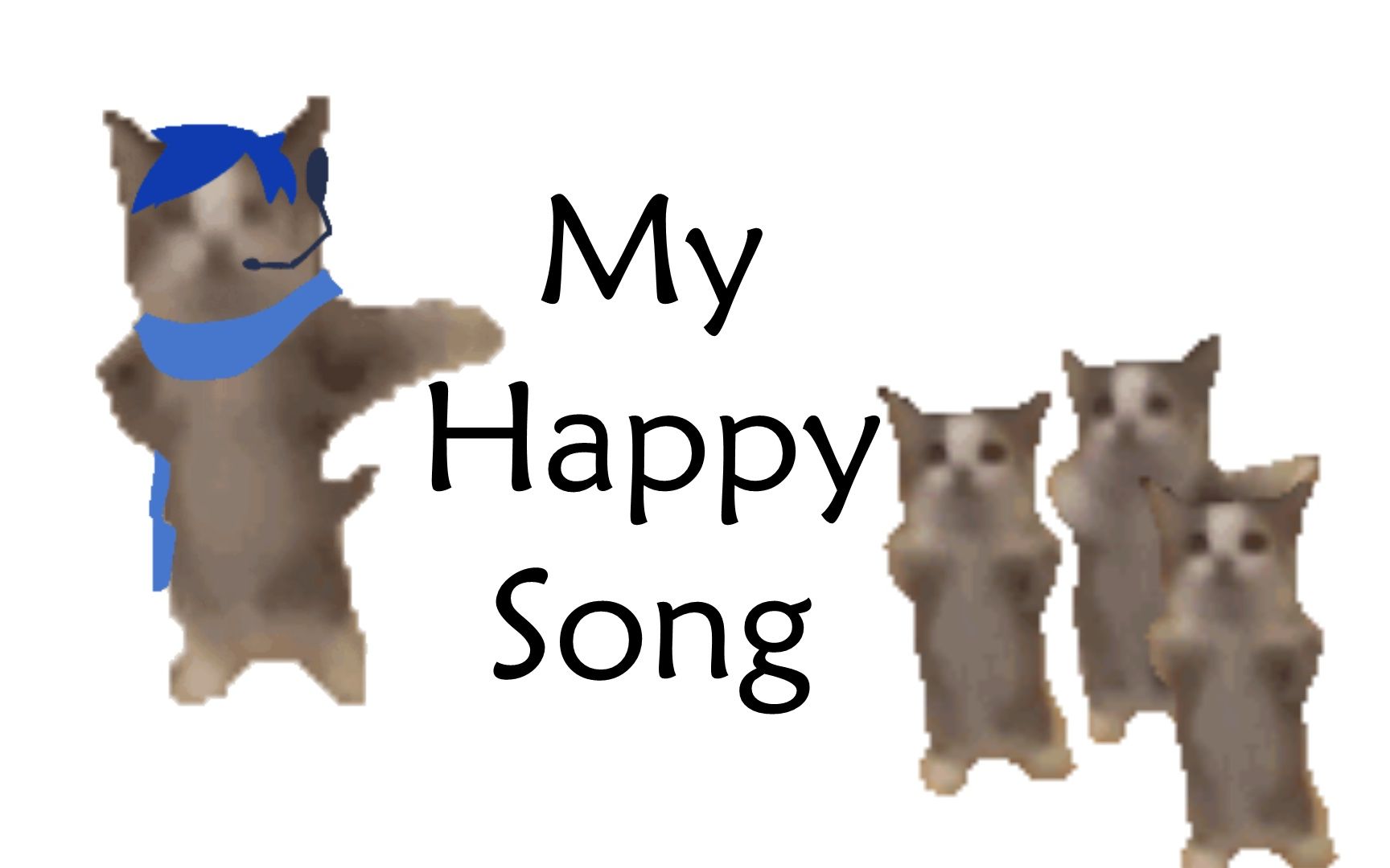 happy猫,但是kaito带三个小朋友唱-我家的壶还蛮大的-默认收藏夹-哔哩