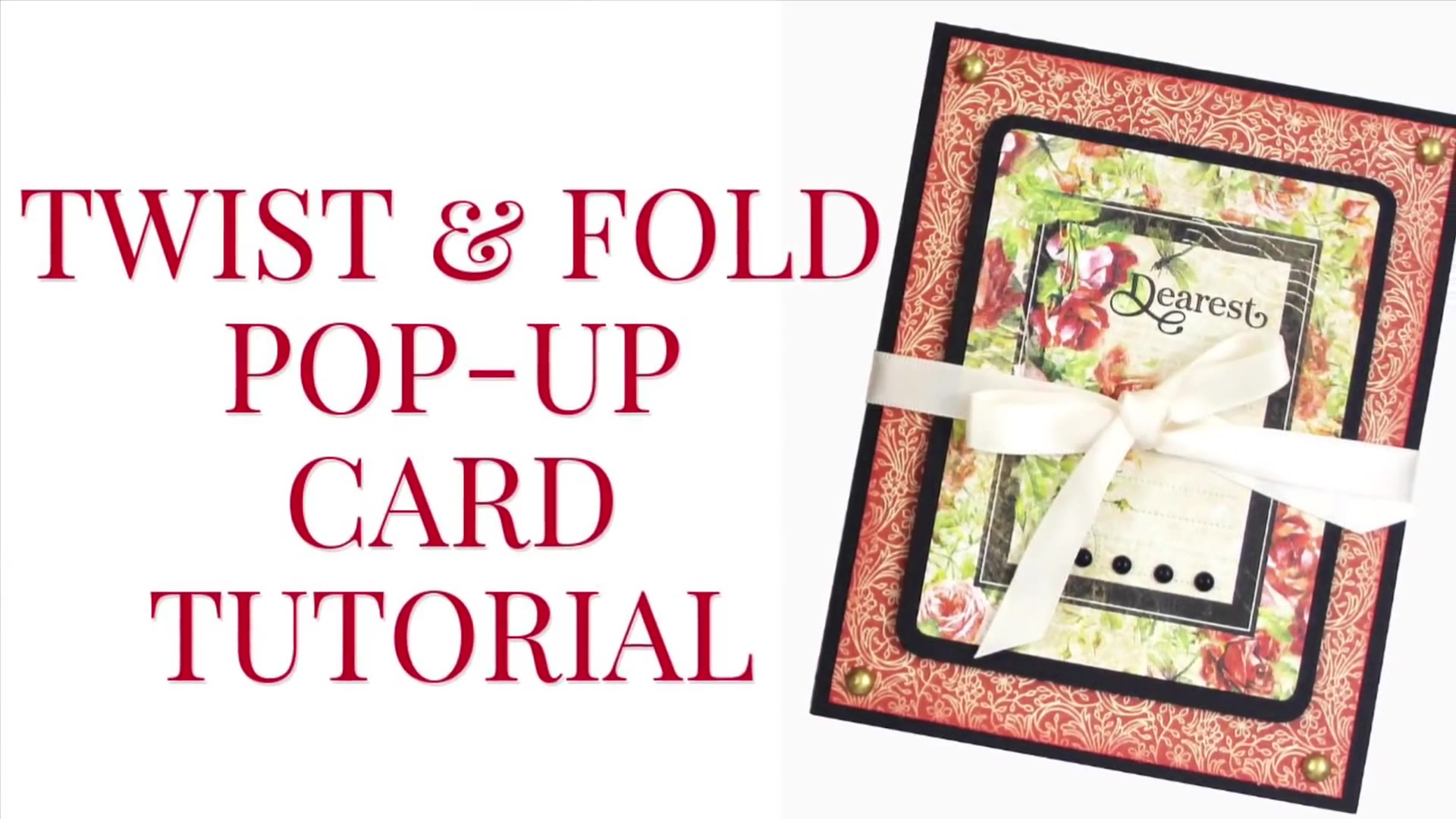 [图]【卡片及相册制作】 配套弹出卡和相册内页封面Twist & Fold Pop-Up Card & Interactive Mini Album