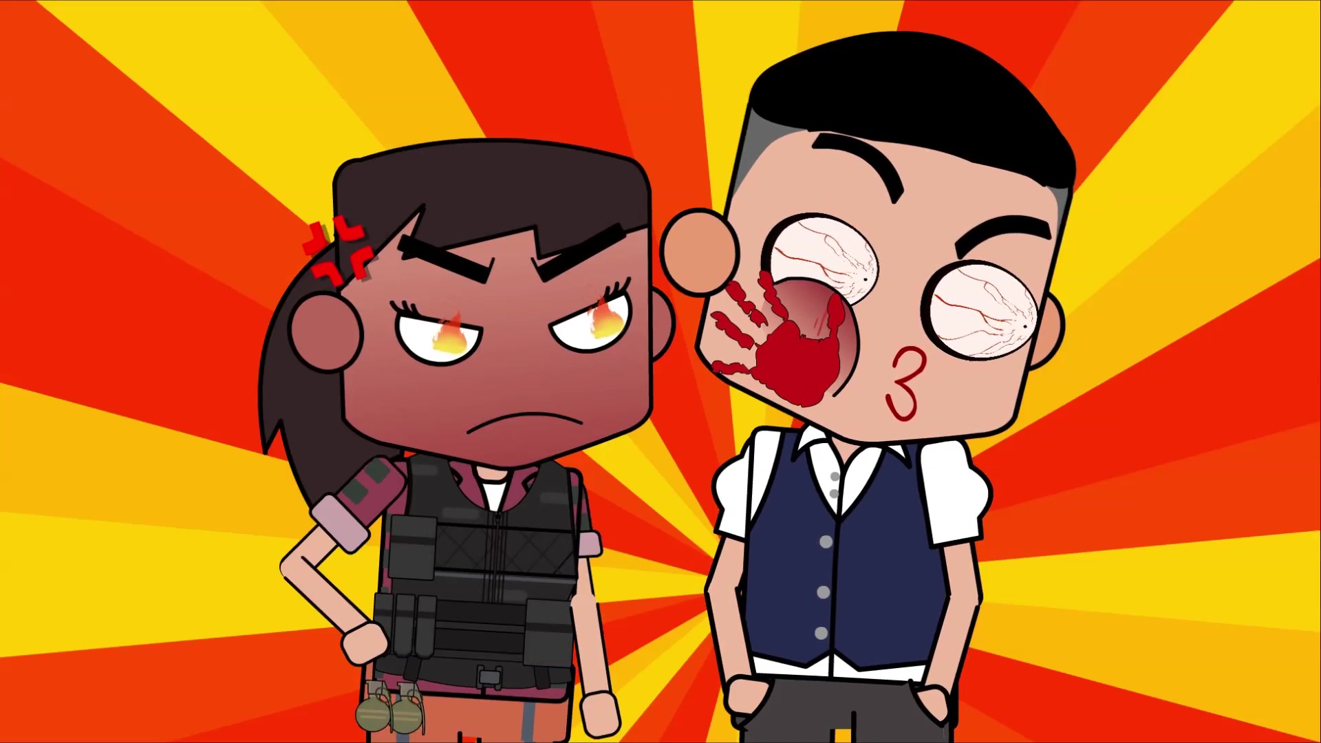 吃鸡搞笑动画妹子被渣男骗走当做挡箭牌菜鸟脑洞大开夺回所爱