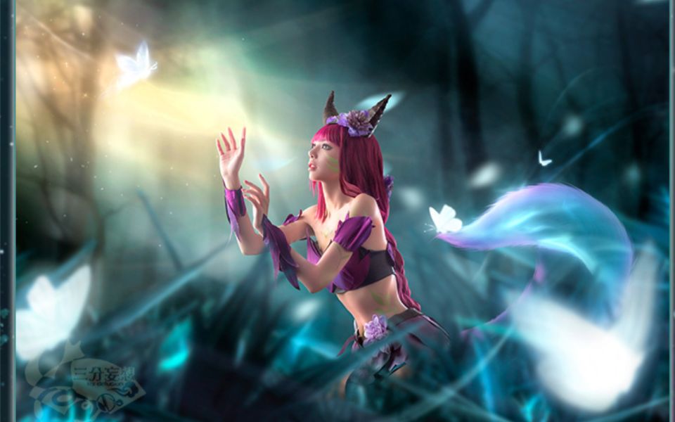 三分菇子の穿衣教程英雄联盟lol永恒之森阿狸