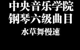 下载视频: 中央音乐学院六级 《水草舞》慢速