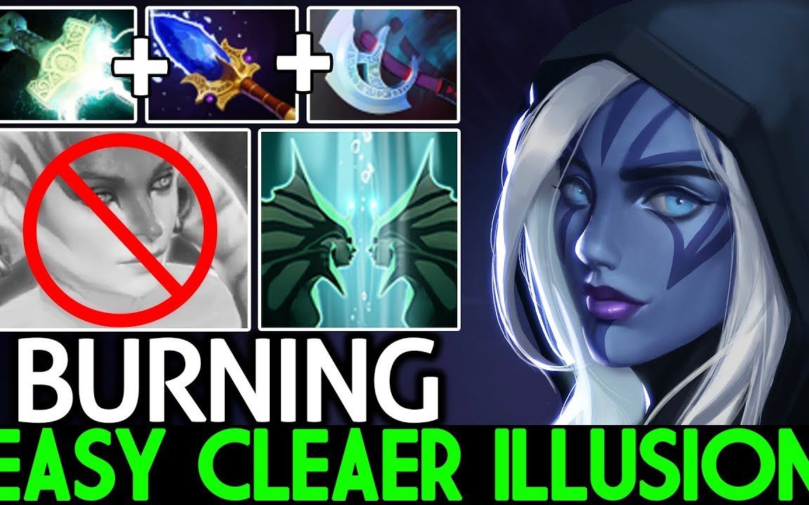 dota2burning听说你小娜迦想以多打少神杖雷锤分身斧的卓尔游侠第一个