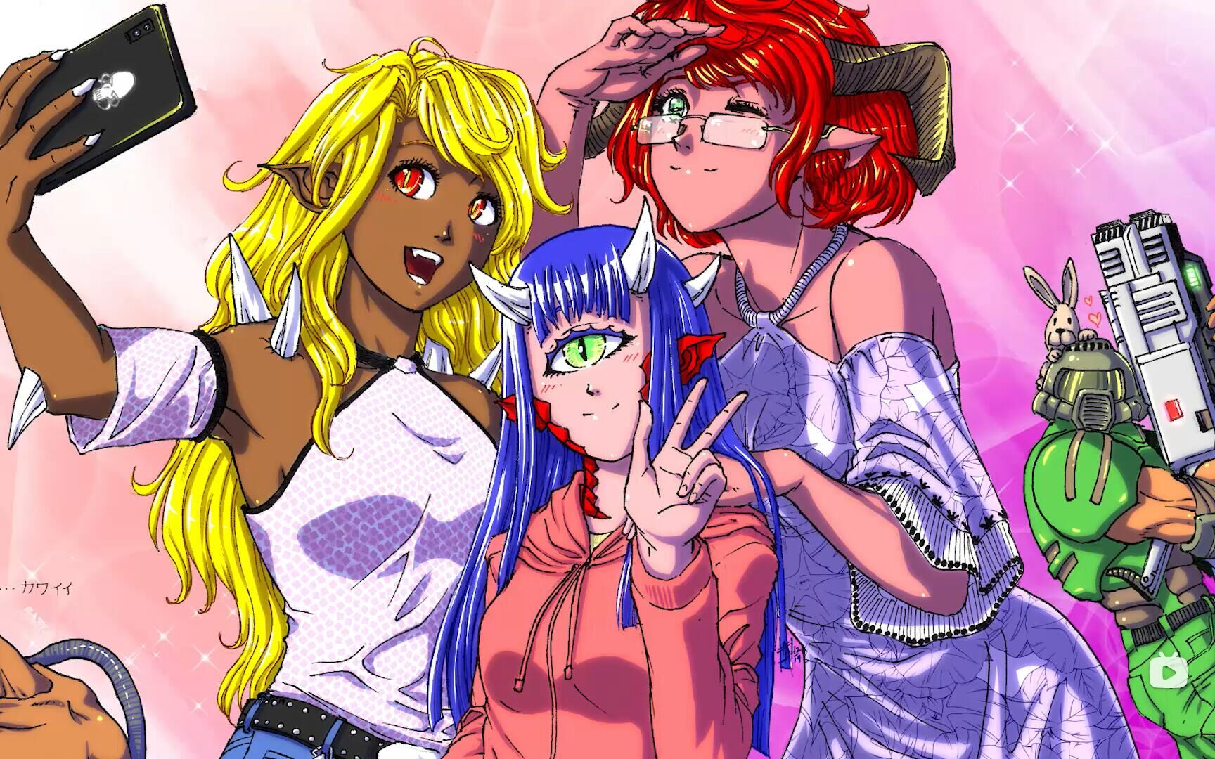 『毁灭战士』doom slayer跑酷迎战梅克女王,那个男人回来了!