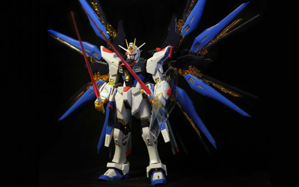 延时摄影高达rg14强袭自由拼装全过程