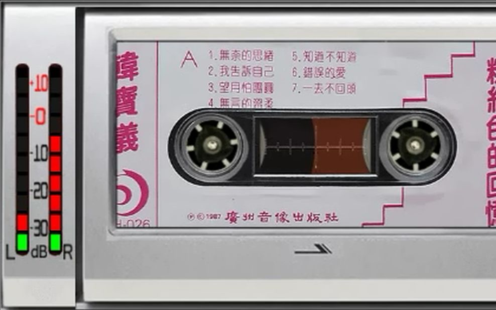 韩宝仪《粉红色的回忆》,1987年老磁带哔哩哔哩bilibili