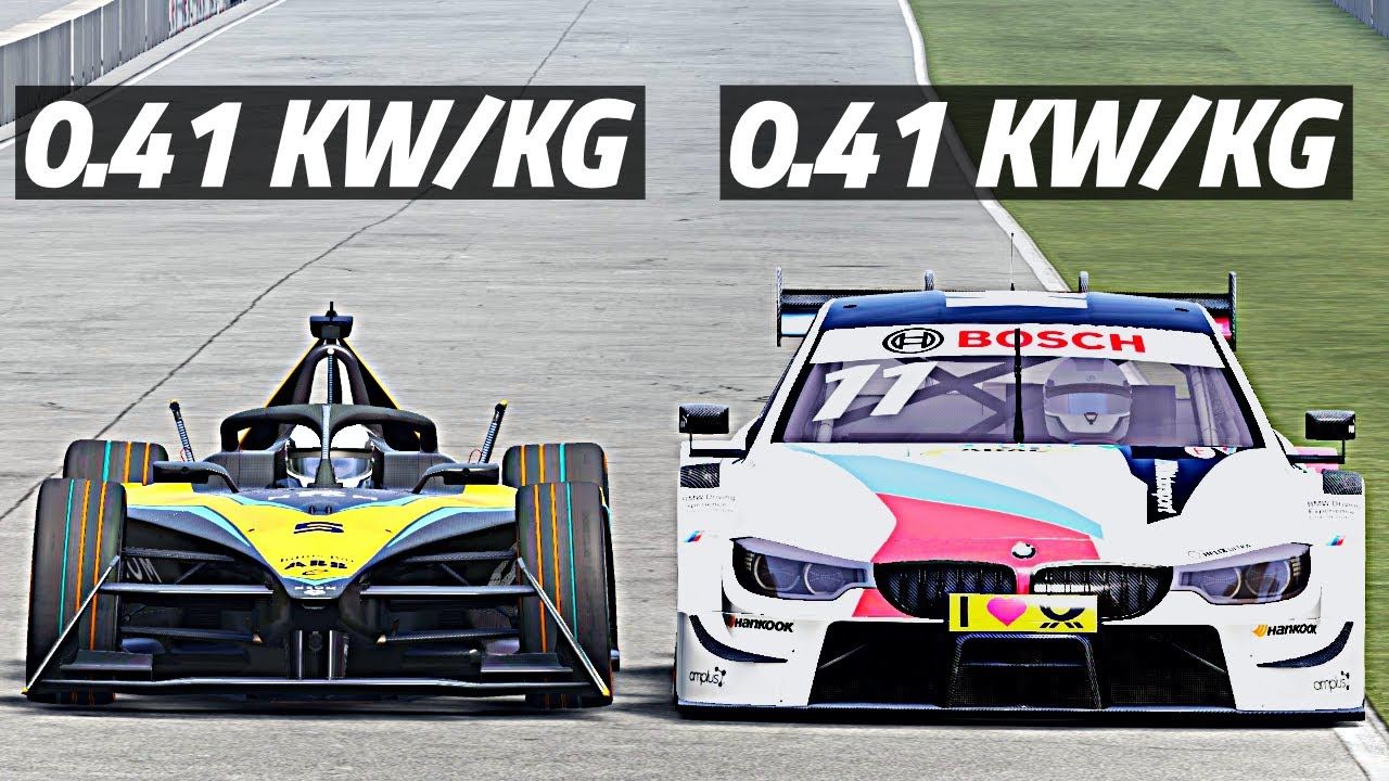 相同的功率重量比 fe电动方程式和dtm赛车谁更快?