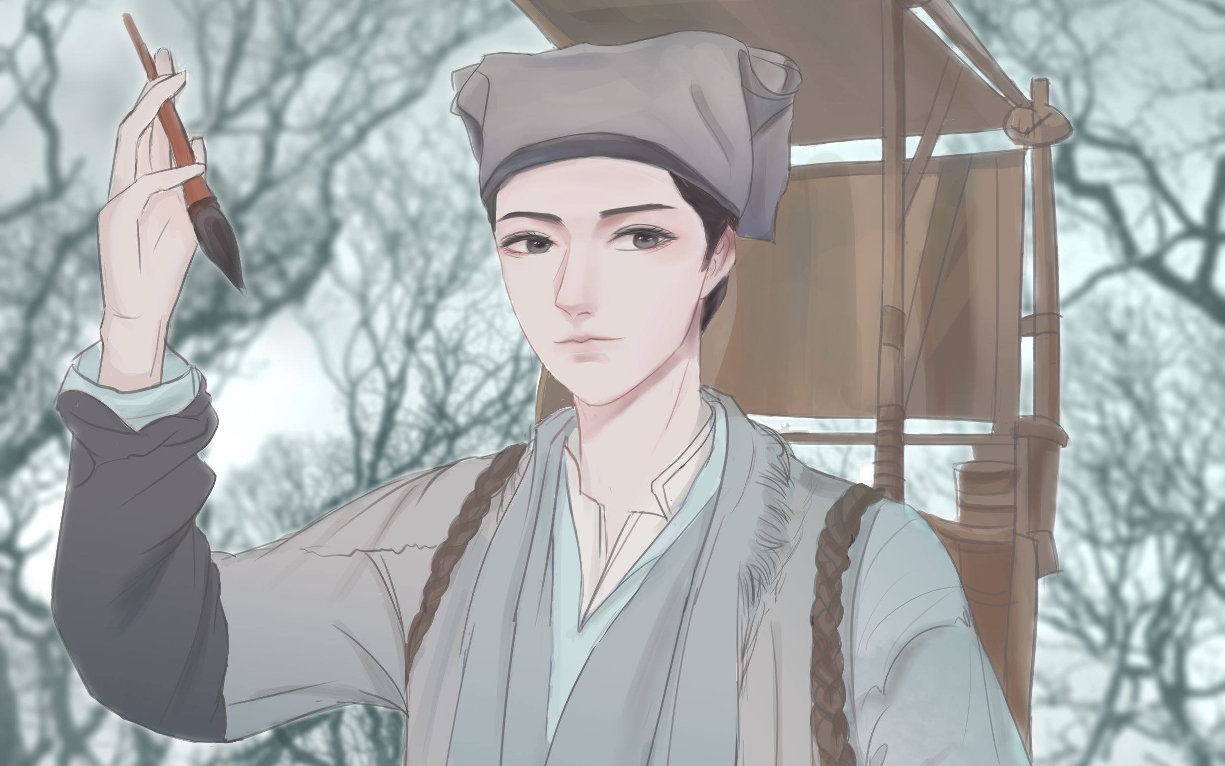 ps 两首歌的时间画一个宁采臣