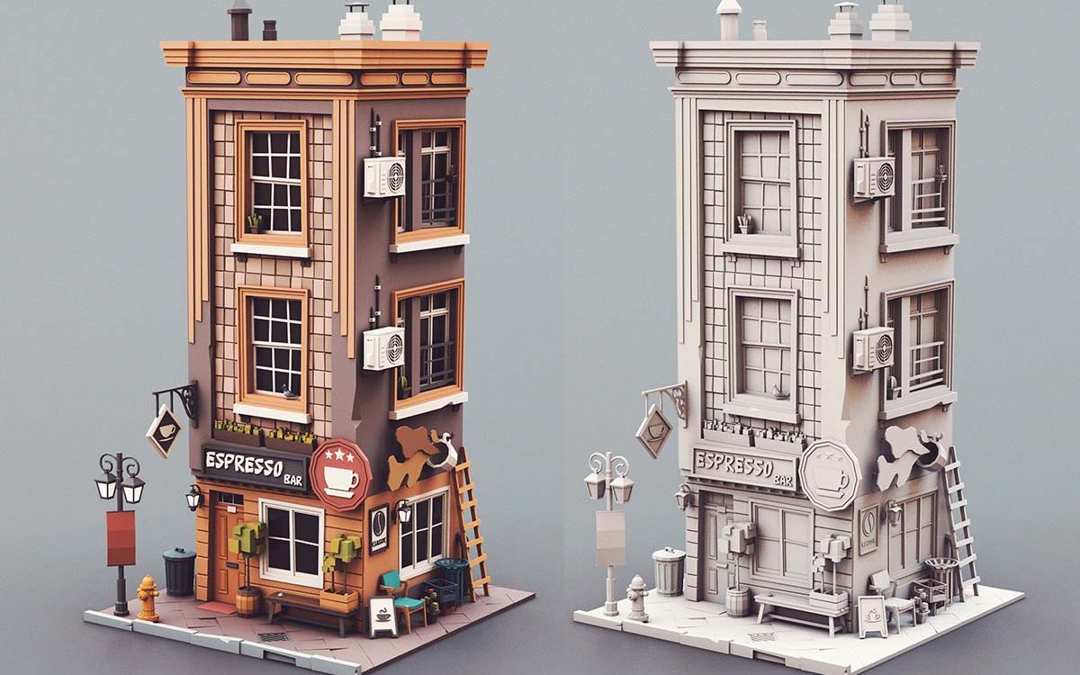 【3dmax建模】简单房子模型详细布线,3dmax游戏场景建模制作教学