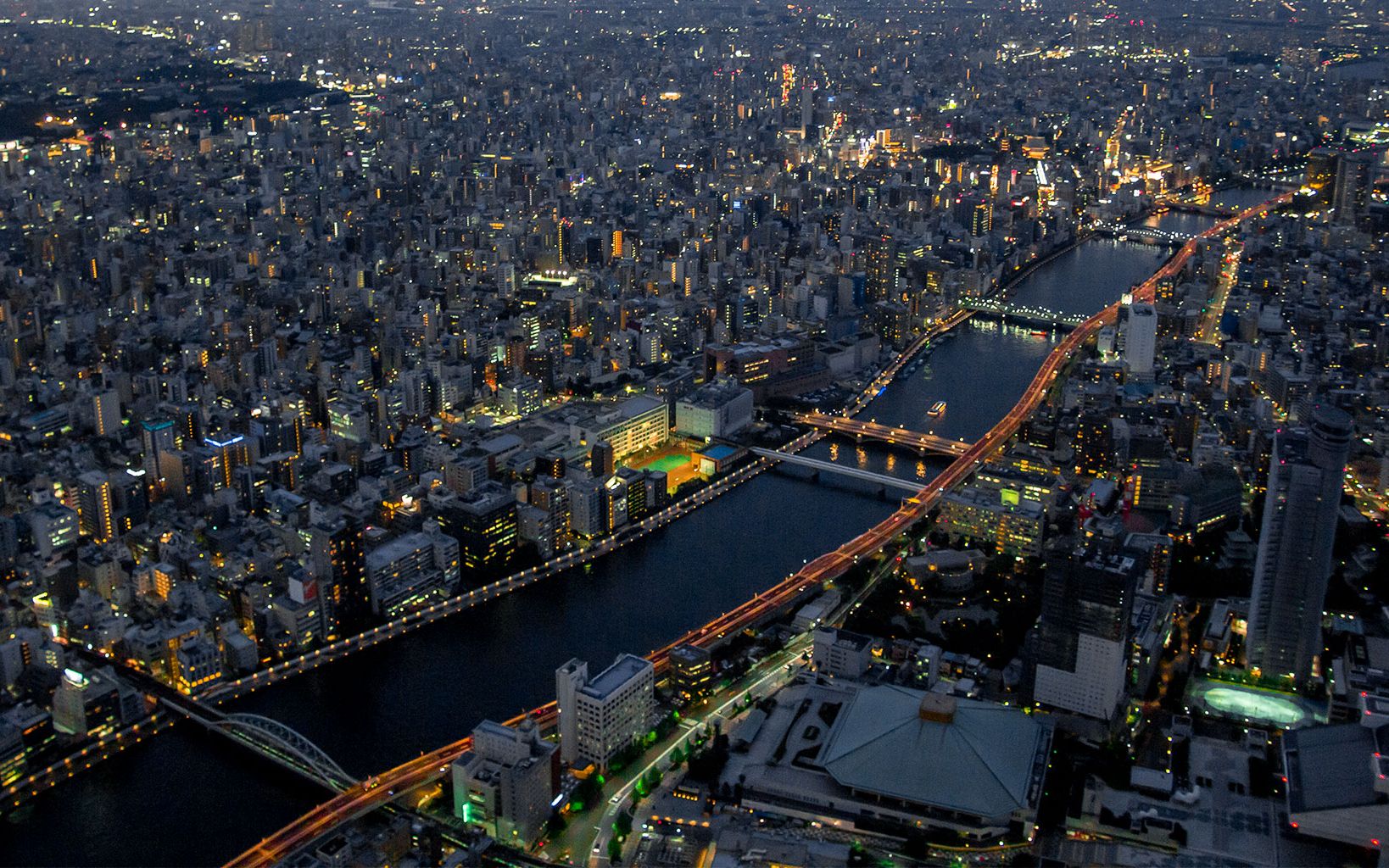 日本东京航拍图图片