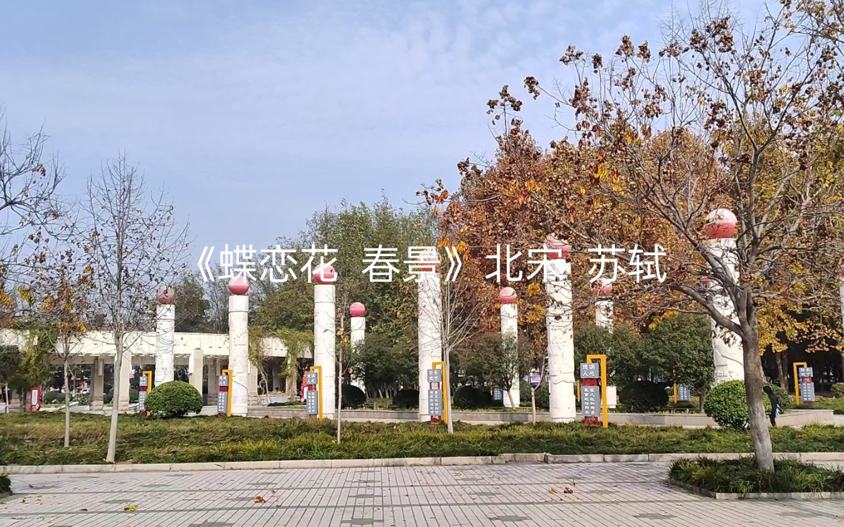 [图]北宋词人苏轼的《蝶恋花 春景》 学习名句 天涯何处无芳草