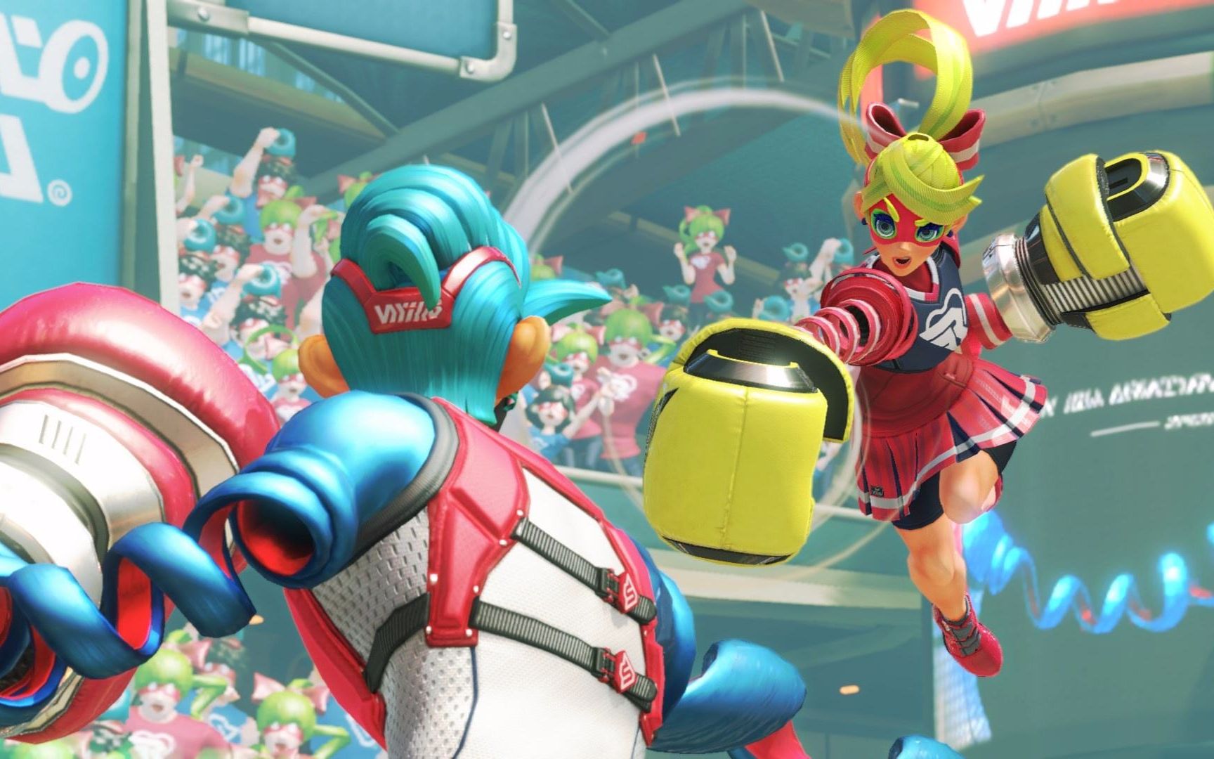 [图]《ARMS（神臂斗士）》试揍会初体验 超好玩！！！玩的手舞足蹈披头散发！