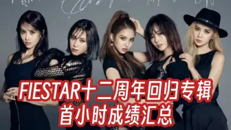 曹璐携FIESTAR十二周年自费回归，成绩如何？｜FIESTAR十二周年回归专辑首小时成绩汇总