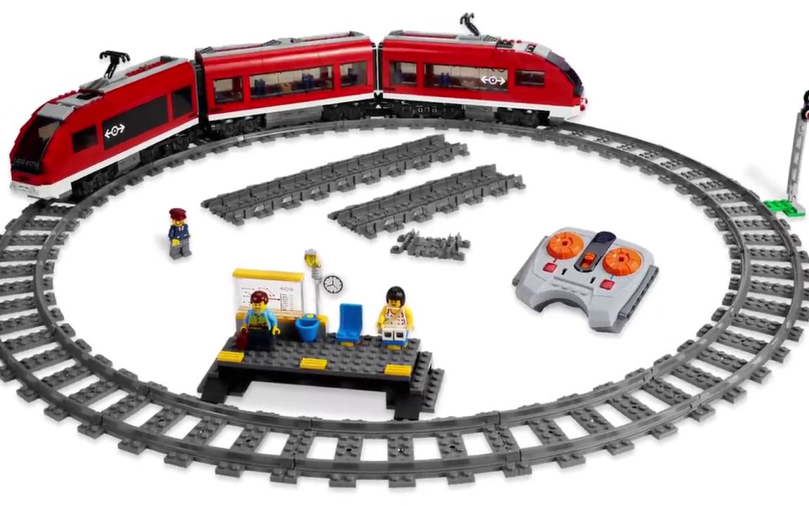 乐高 城市 客运火车 7938 速拼_哔哩哔哩_bilibili