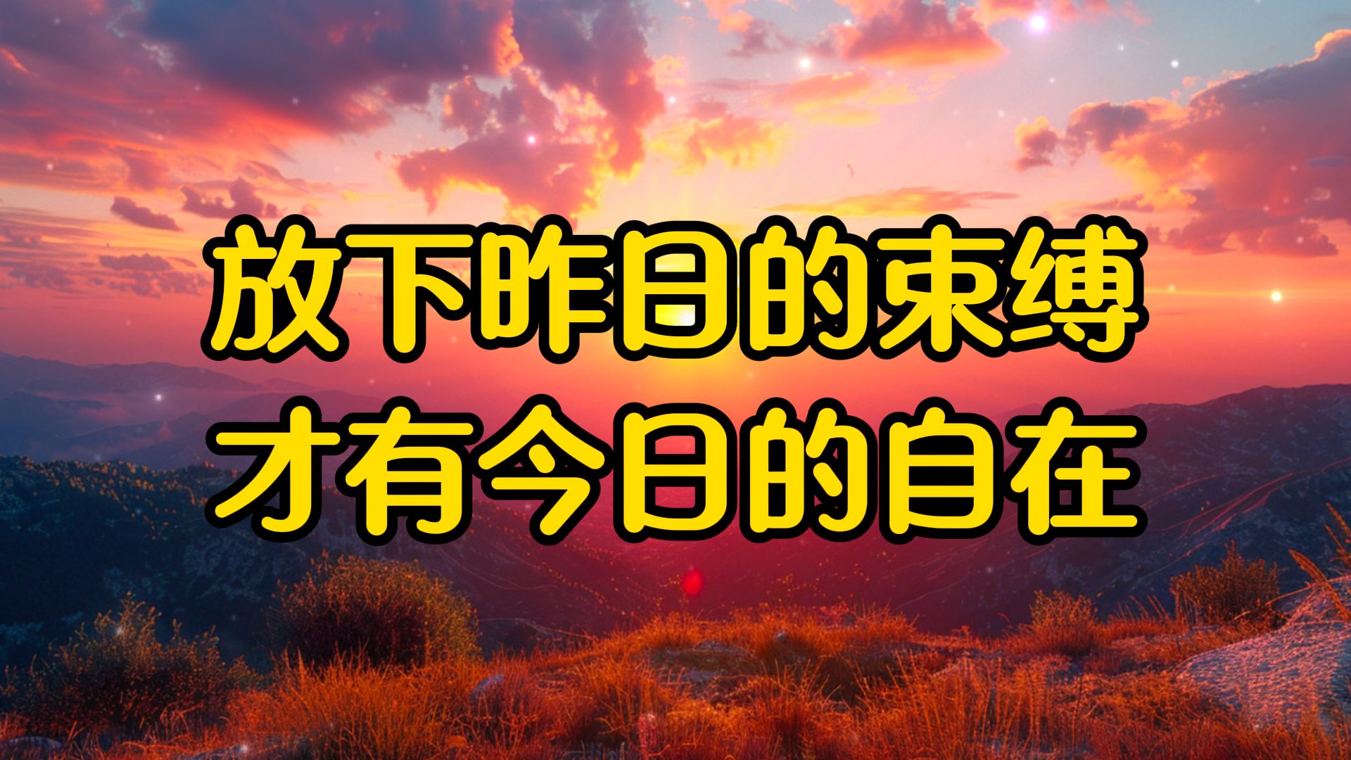 经典散文,《放下昨日的束缚,才有今日的自在》哔哩哔哩bilibili