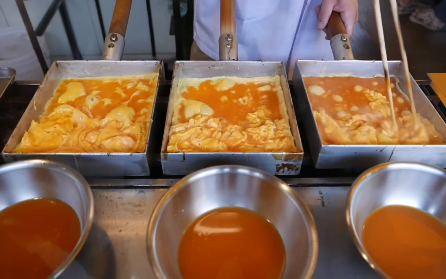 【日本街边美食】东京玉子烧/煎蛋卷