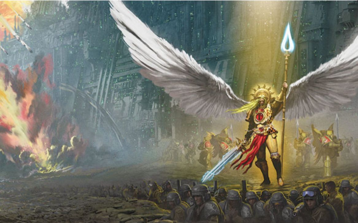 【白灵的战锤人物】大天使-圣吉列斯