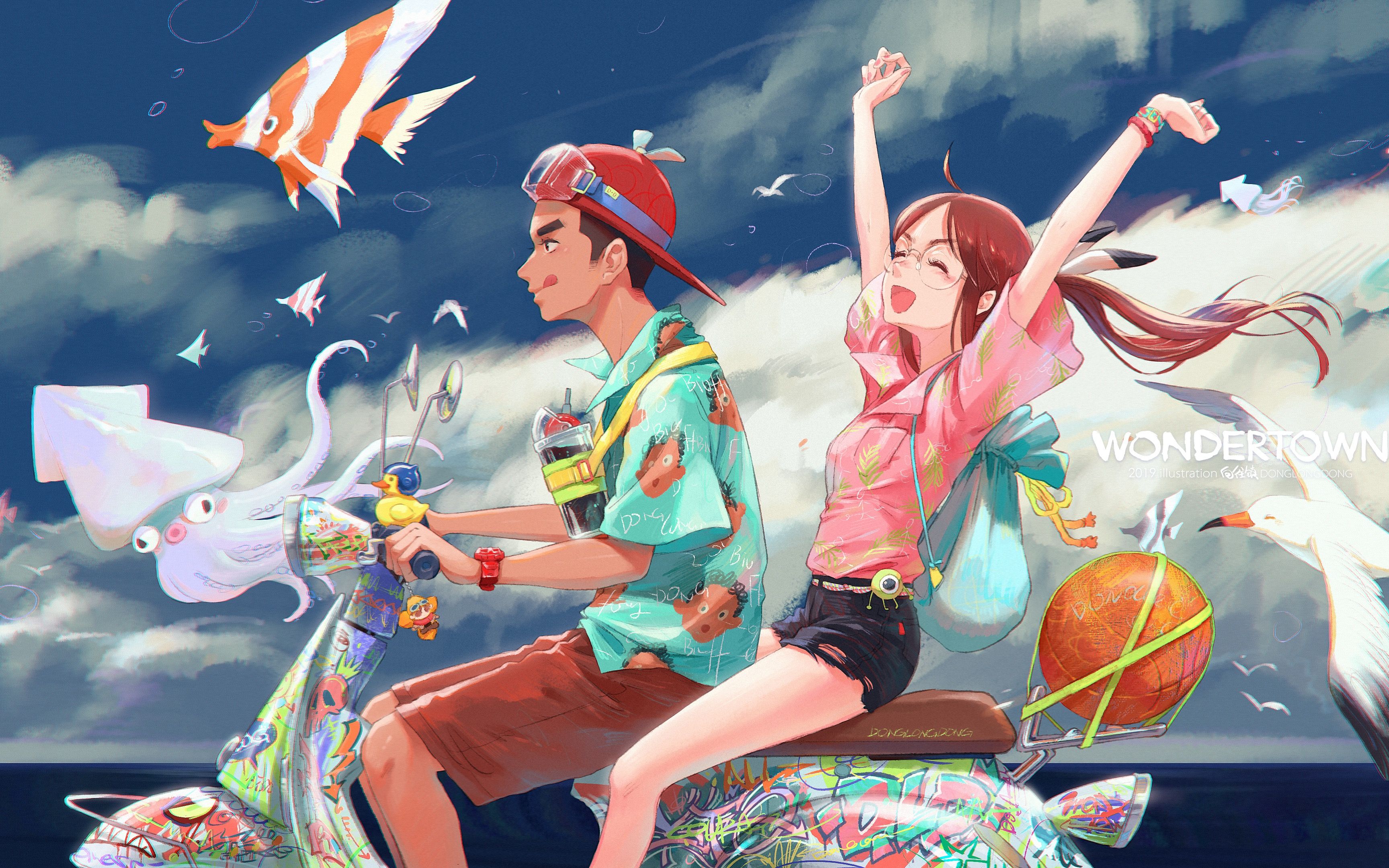 【ipad pro 绘画-东东】一起去兜风