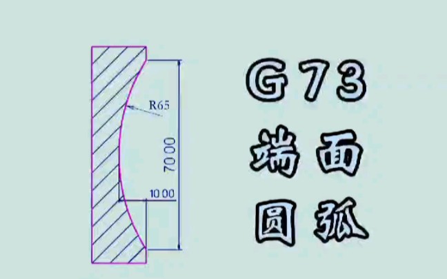 数控车床G73端面圆弧编程#数控加工 #数控编程 #数控车床哔哩哔哩bilibili