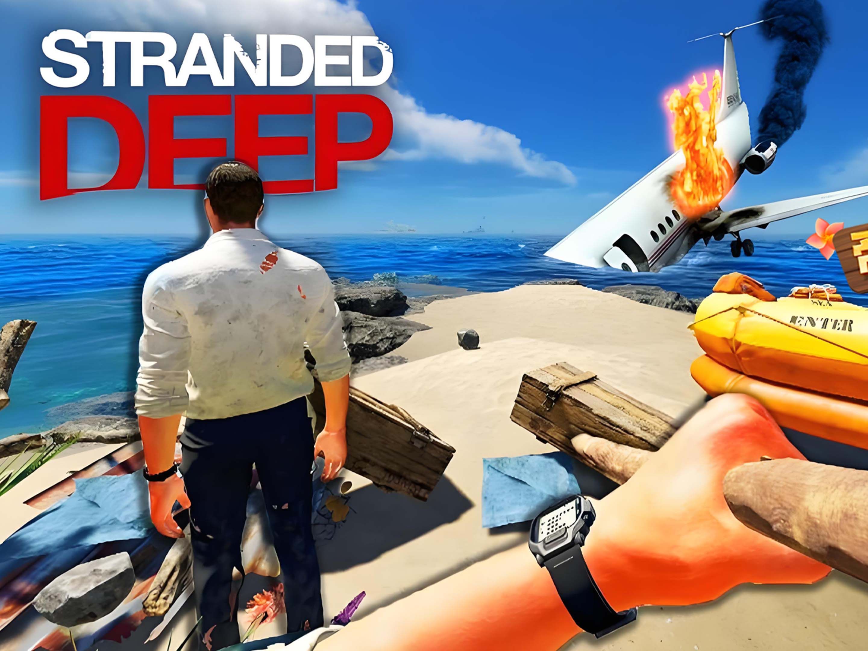 荒岛求生ep08:野外生存搭建海景房,荒野求生炭烤大闸蟹