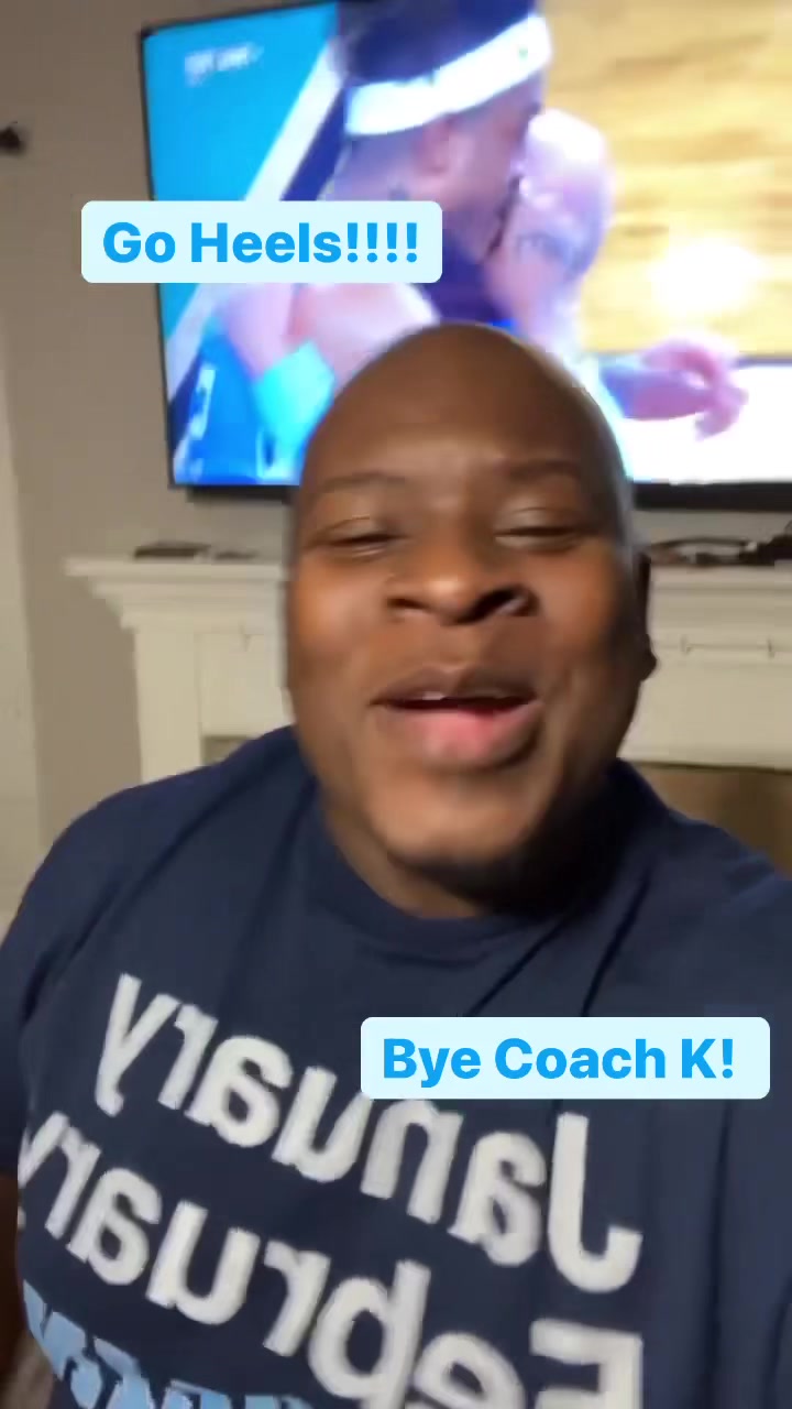 我是 #carolina的粉丝,因为我去了unc并且是明矾,您是 #dook的粉丝