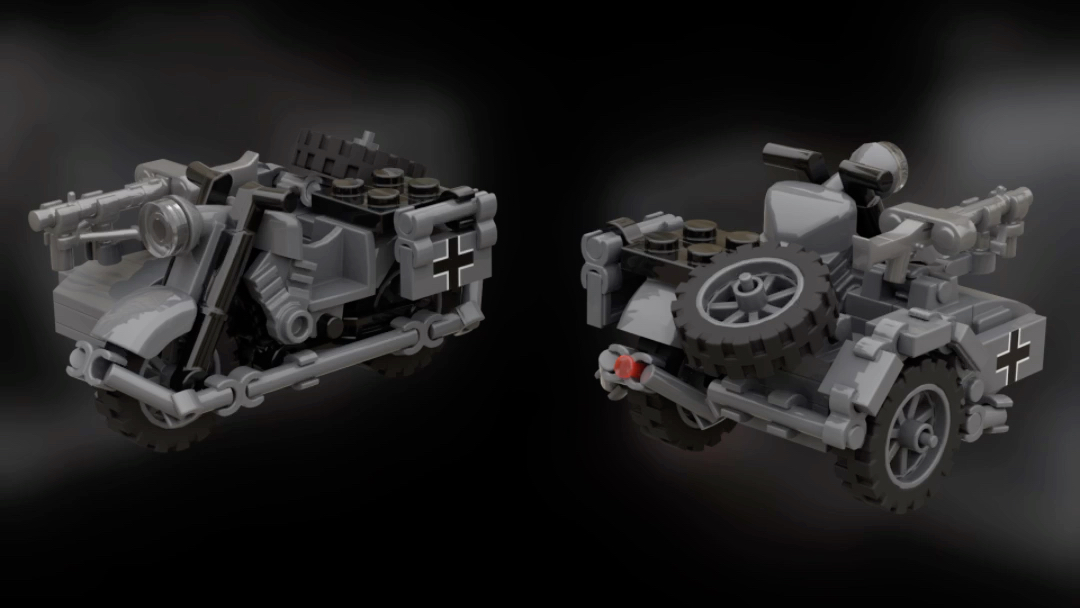 乐高德国三轮摩托车moc