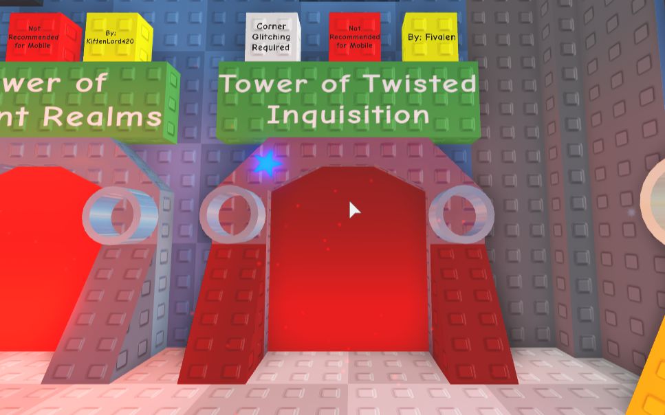 [图][Roblox 跑酷/JTOH] Tower of Twisted Inquisition (Challenging) 奇形怪状の塔&路线