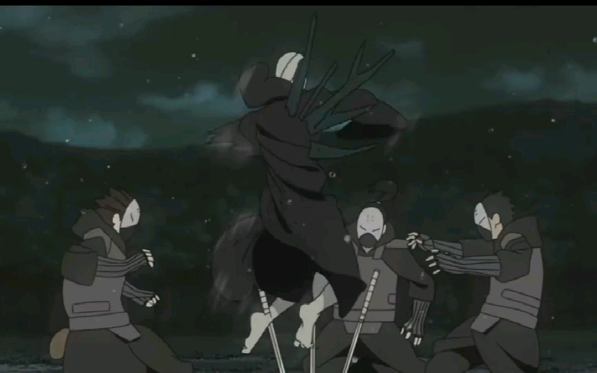 带土vs几十名上忍暗部