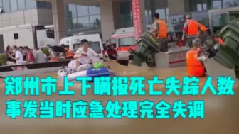 Download Video: 郑州市上下瞒报死亡失踪人数   事发当时应急处理完全失调