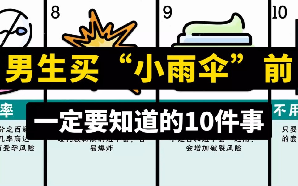 [图]男生买“小雨伞”前一定要知道的10件事