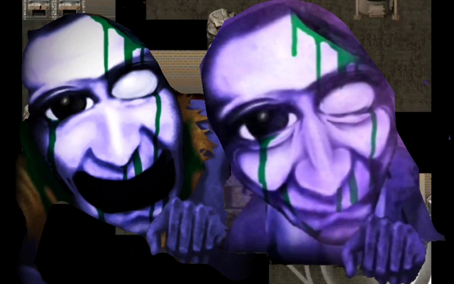 当我把两个版本的僵尸青鬼放在一起(青鬼3的僵尸青鬼和青鬼x的饥瘦