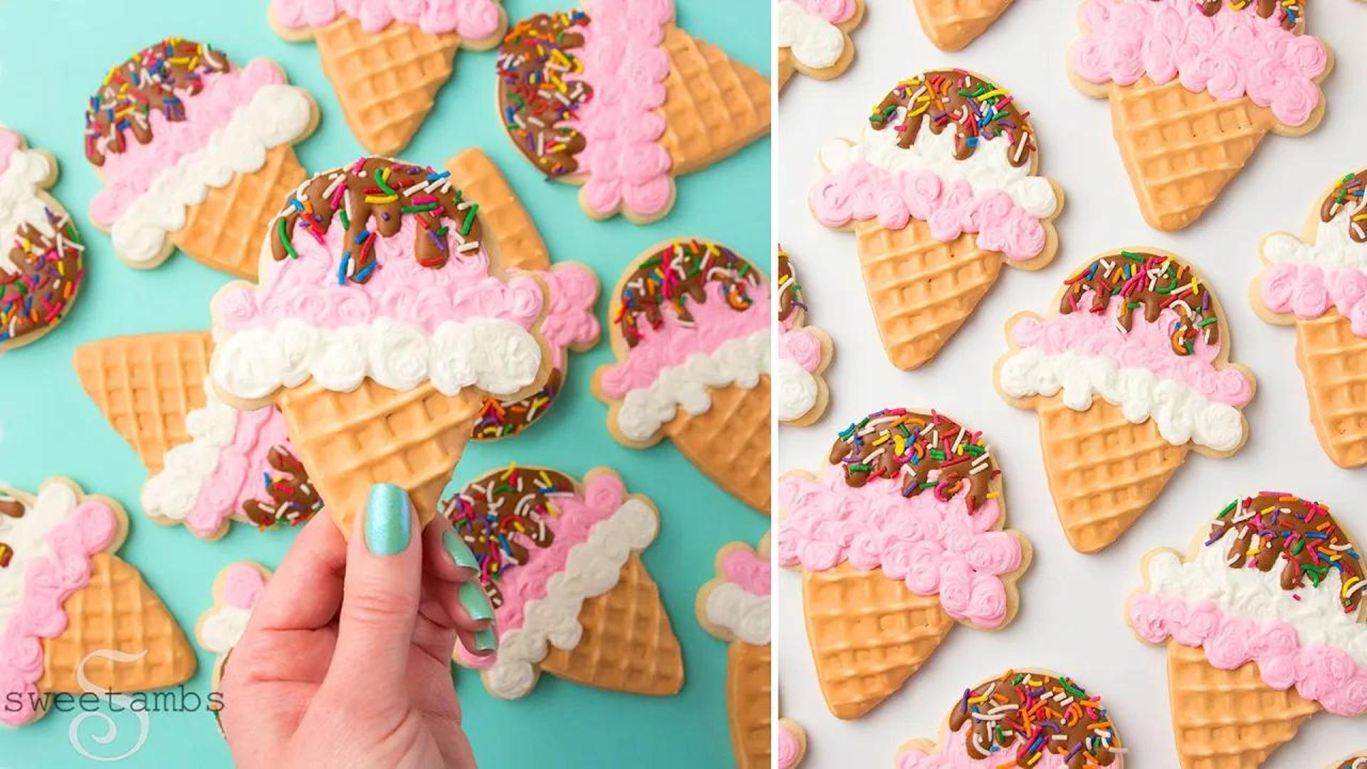 冰淇淋饼干|我的新饼干装饰包!